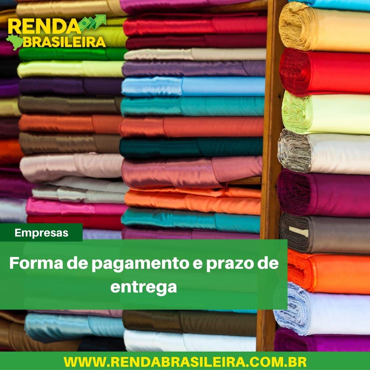 Forma de pagamento e prazo de entrega